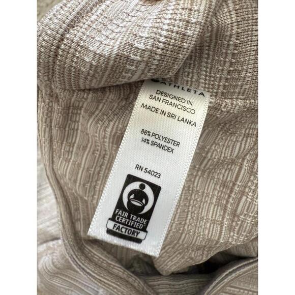 Athleta Beige Knit Leggings small - Picture 4 of 4